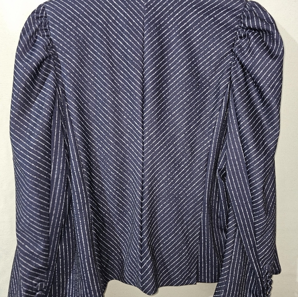 Ryegrass Navy Pinstripe Blazer - Picture 7 of 7
